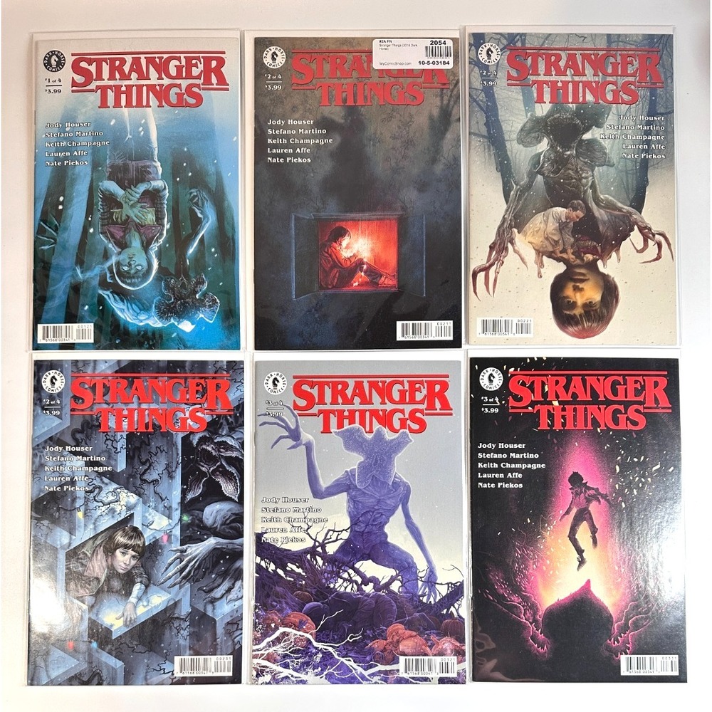 Stranger Things Comic Books Dark Horse 2018 Season One Variant Covers Lot of 6